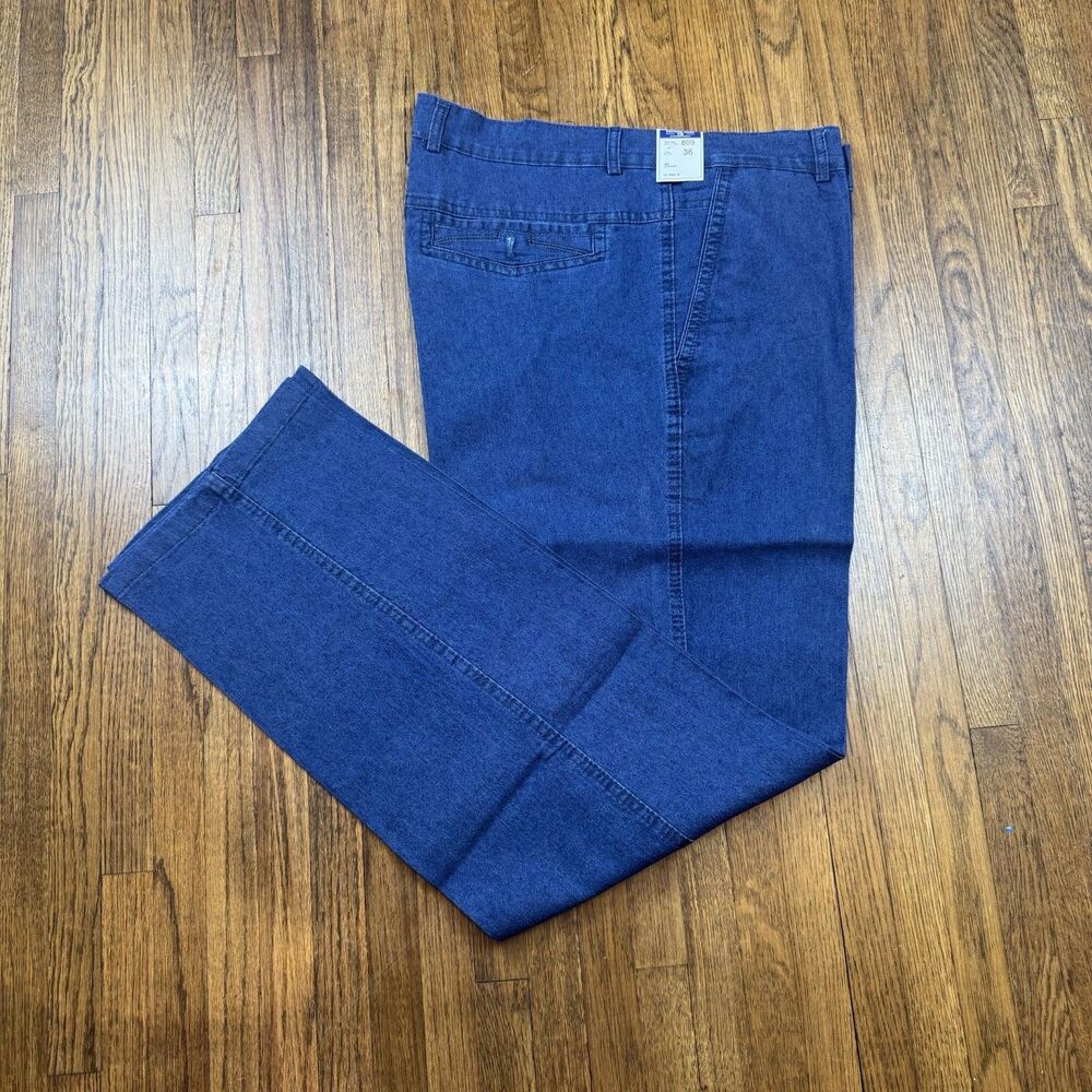 Culture Wear 809 Men’s Blue Denim Jeans Size 36x30 Straight Leg New With Tags